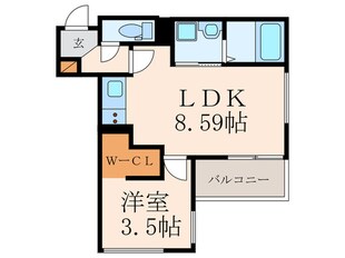 Ｃｒｅｃｉａ守恒の物件間取画像